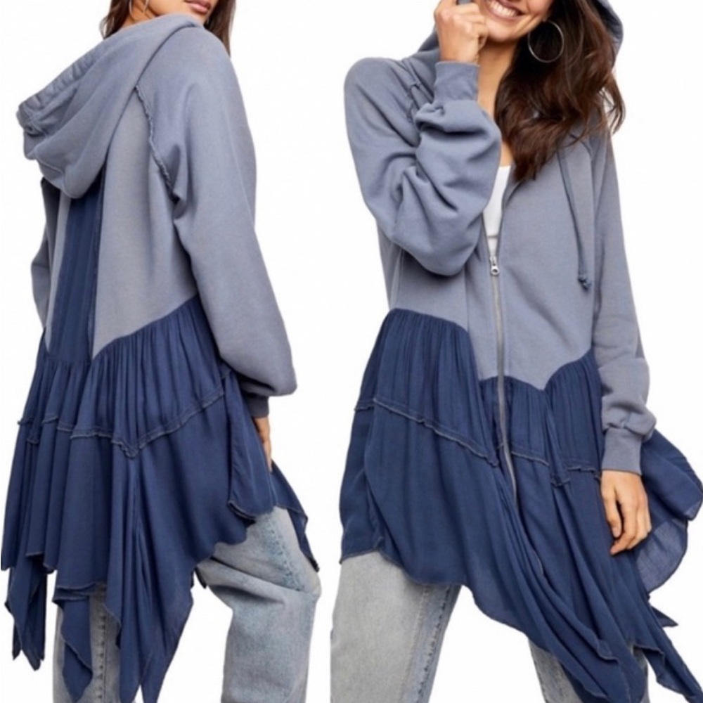 Free People Moon Dust Hoodie Cardi - small